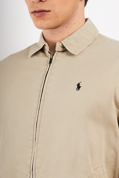 2000 Vintage Polo Ralph Lauren Lined Beige Harrington (S/M)