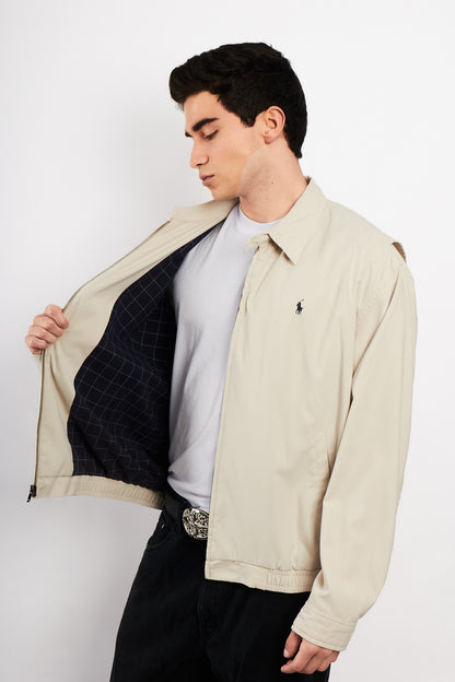1990 Vintage Polo Golf Bone Bi-Swing Harrington (L)