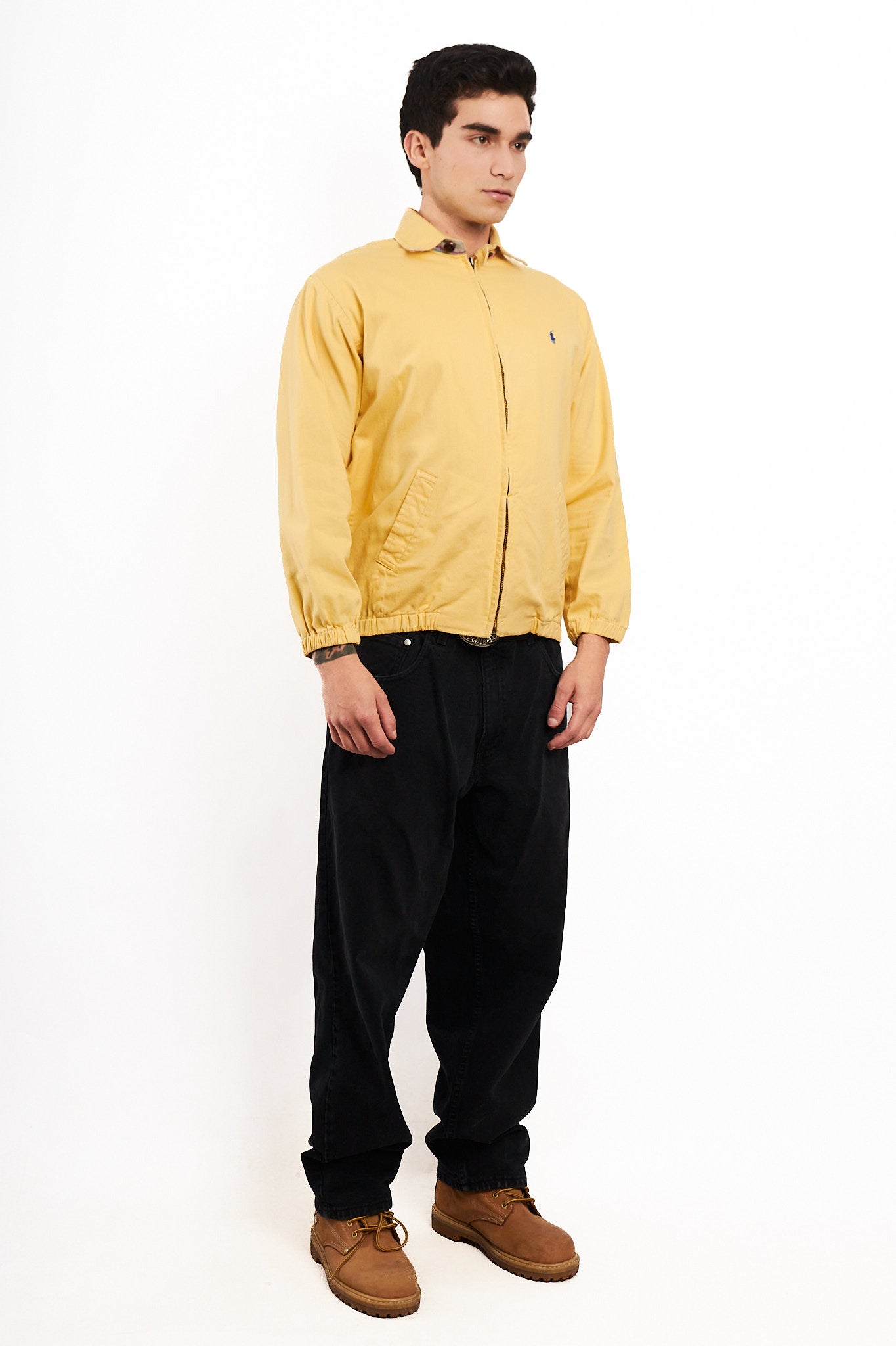 2000 Vintage Polo Ralph Lauren Butter Yellow Harrington (M)