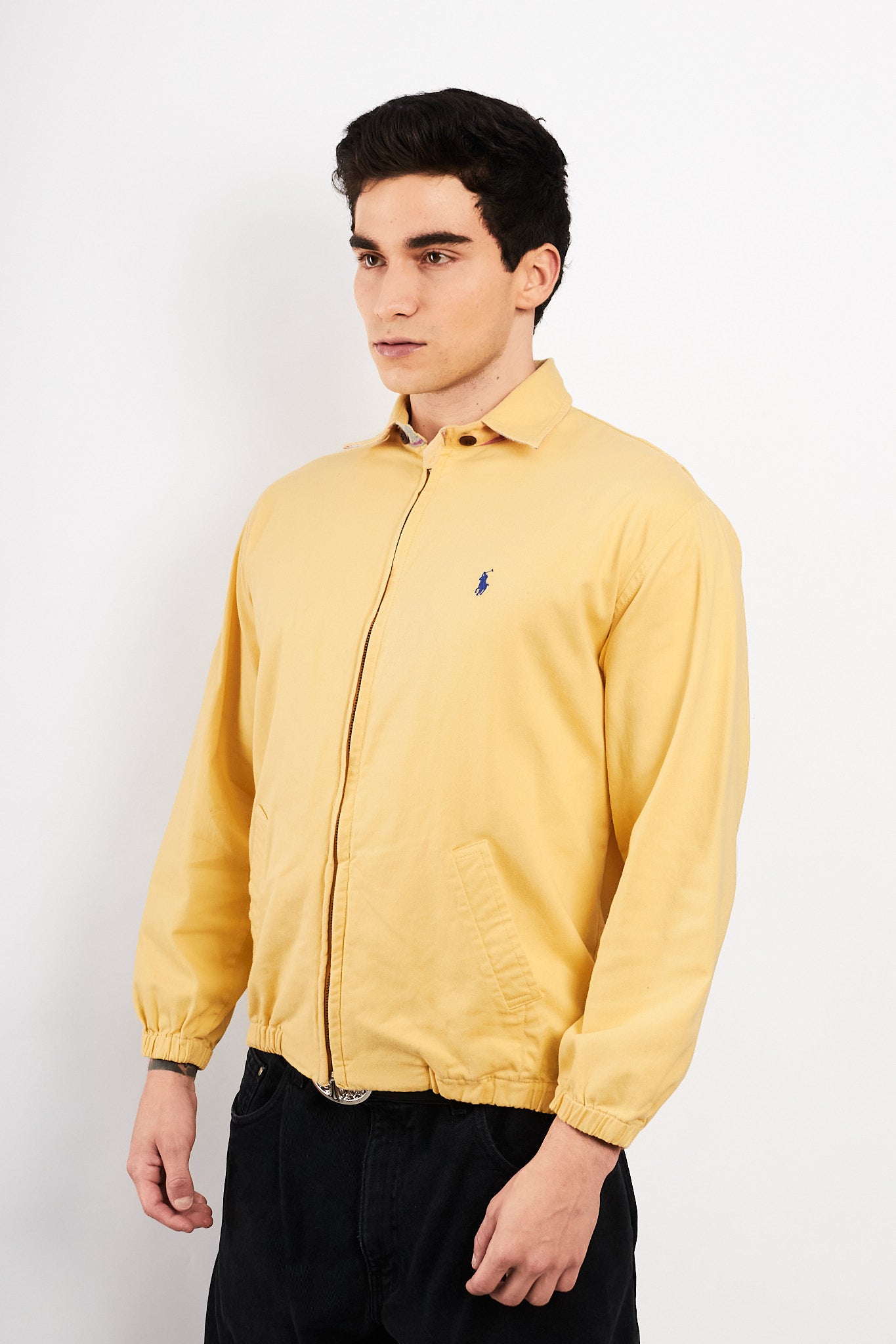 2000 Vintage Polo Ralph Lauren Butter Yellow Harrington (M)