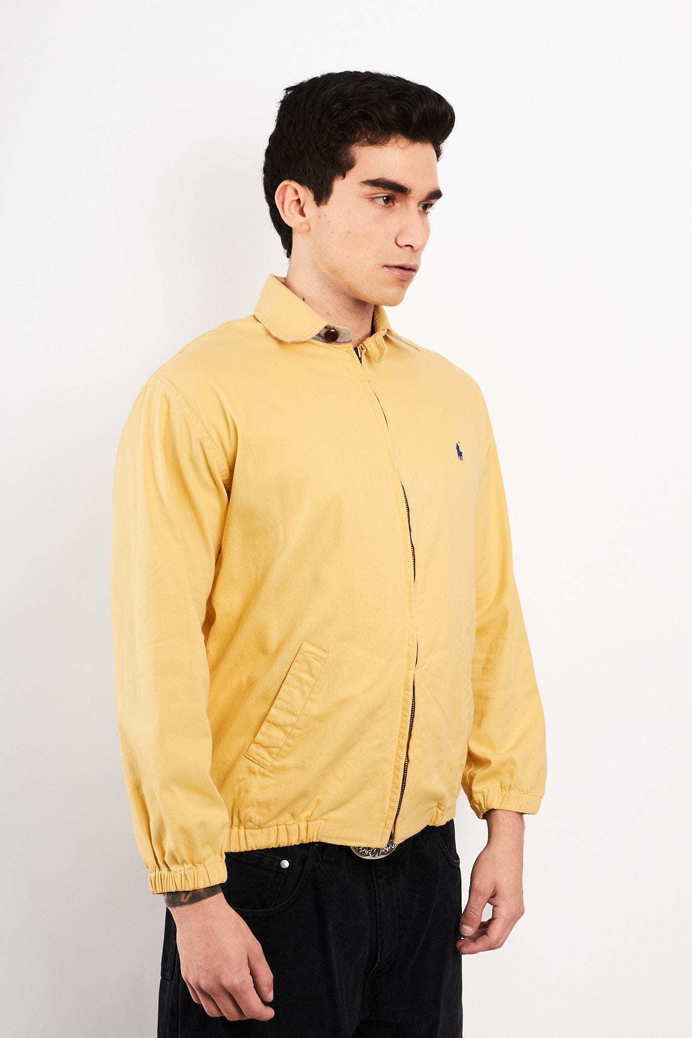 2000 Vintage Polo Ralph Lauren Butter Yellow Harrington (M)