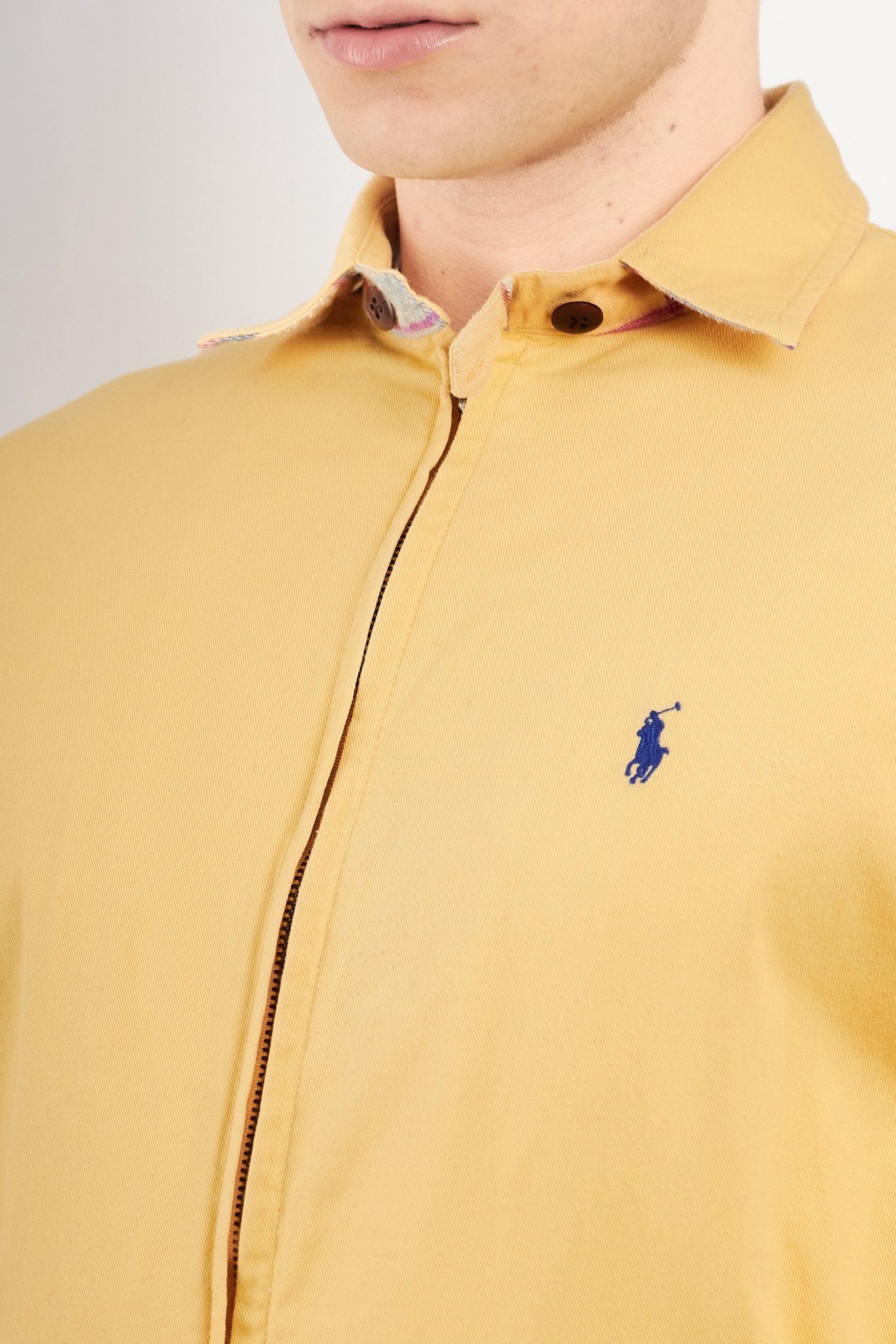 2000 Vintage Polo Ralph Lauren Butter Yellow Harrington (M)