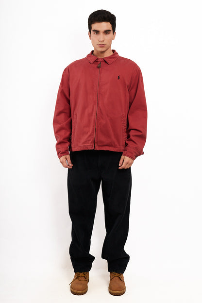 2000 Vintage Polo Ralph Lauren Salmon Harrington Jacket (L/XL)