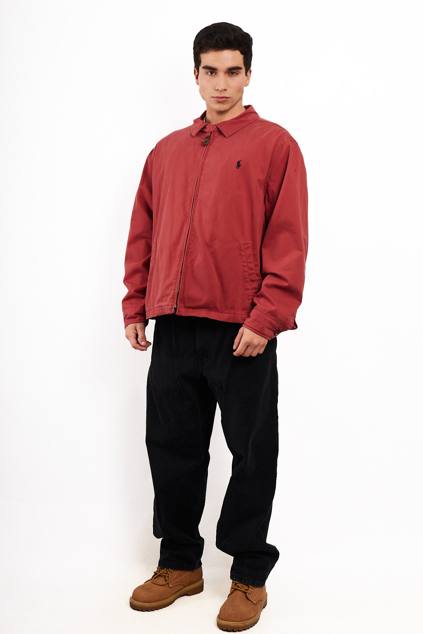 2000 Vintage Polo Ralph Lauren Salmon Harrington Jacket (L/XL)