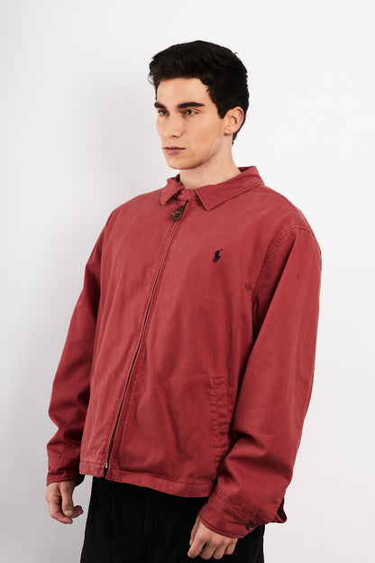 2000 Vintage Polo Ralph Lauren Salmon Harrington Jacket (L/XL)