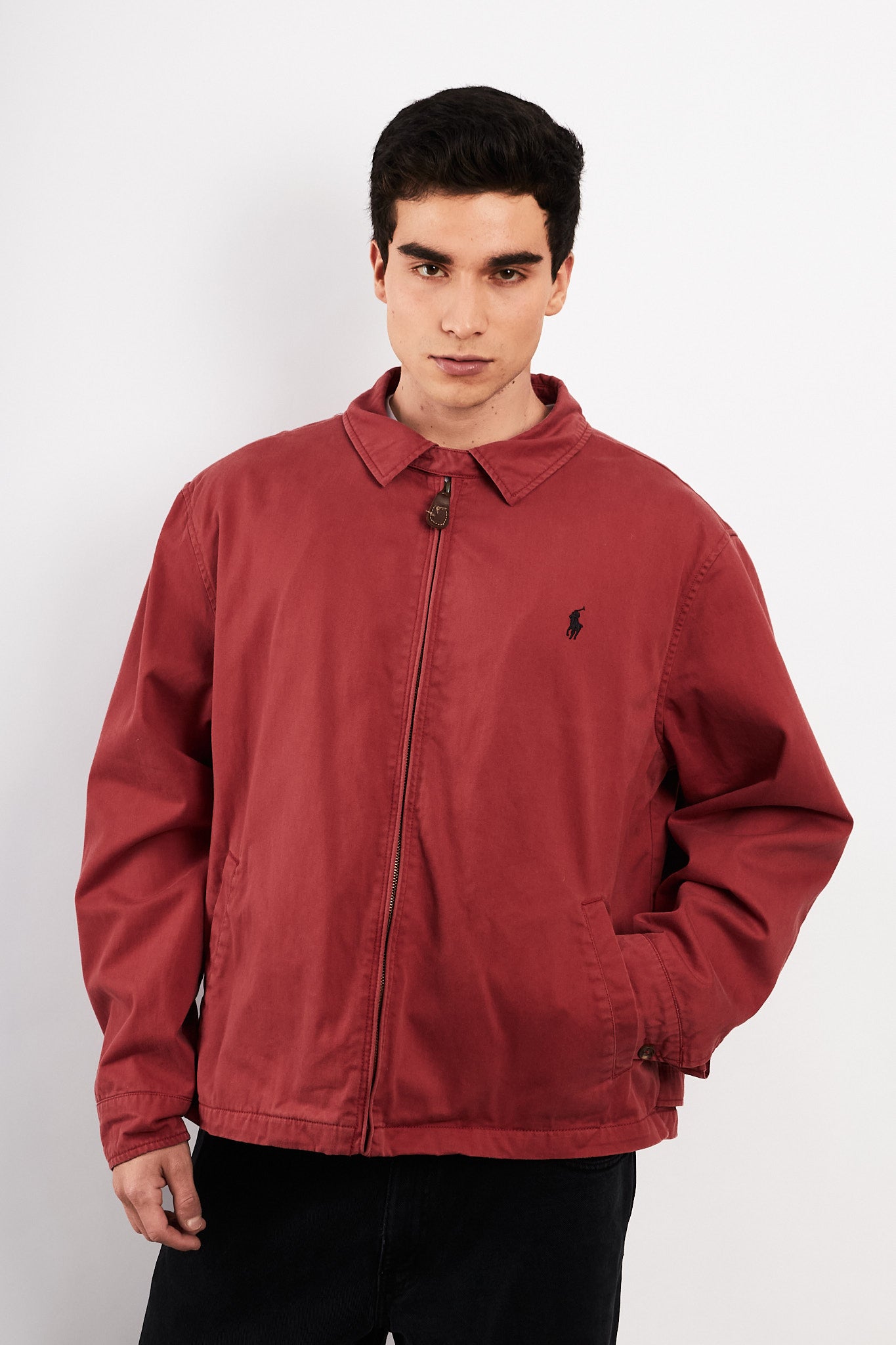 2000 Vintage Polo Ralph Lauren Salmon Harrington Jacket (L/XL)
