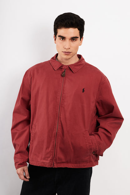 2000 Vintage Polo Ralph Lauren Salmon Harrington Jacket (L/XL)