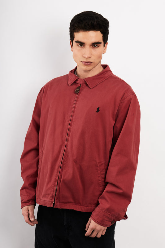 2000 Vintage Polo Ralph Lauren Salmon Harrington Jacket (L/XL)