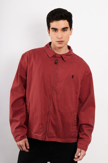 2000 Vintage Polo Ralph Lauren Salmon Harrington Jacket (L/XL)