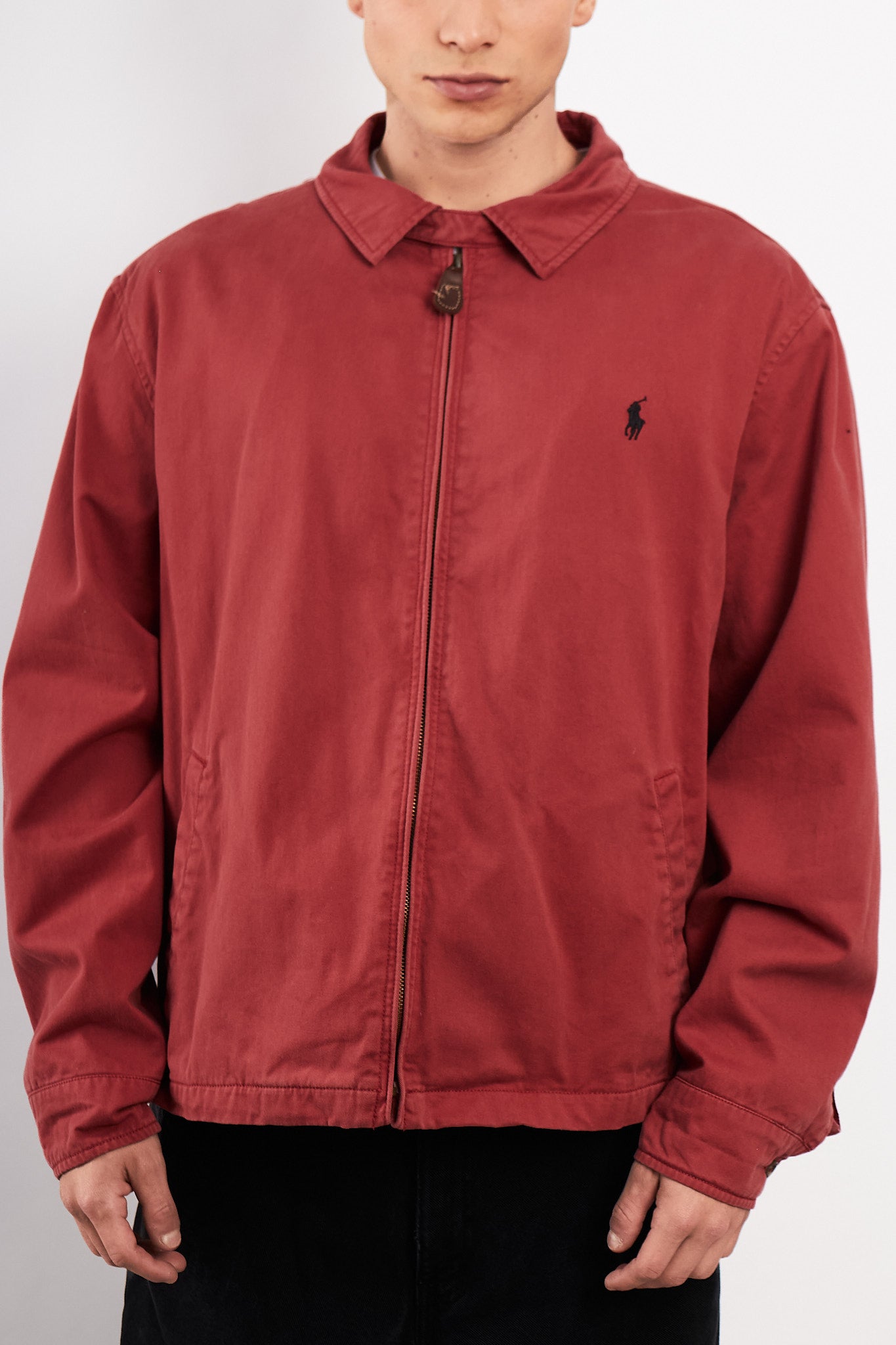 2000 Vintage Polo Ralph Lauren Salmon Harrington Jacket (L/XL)