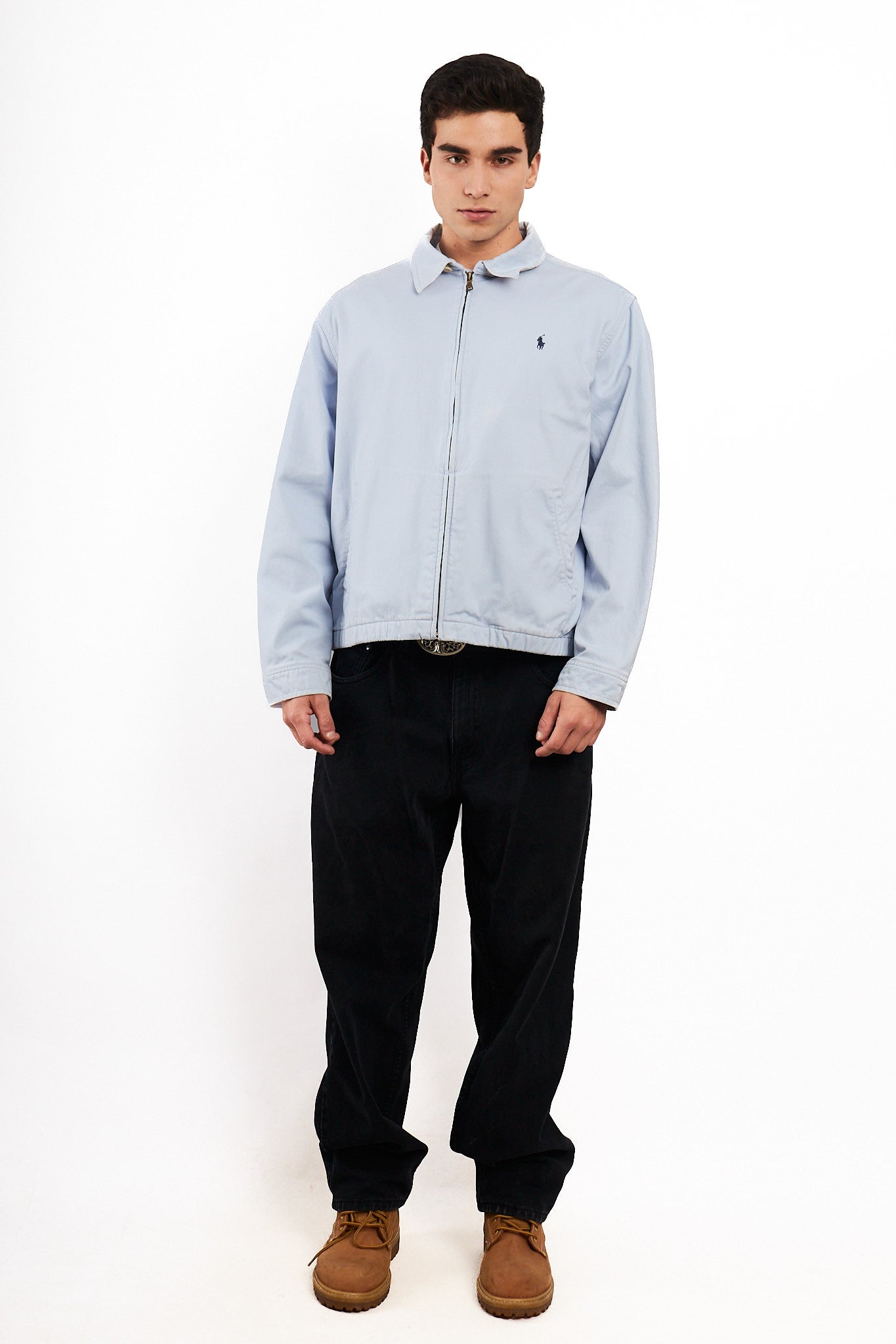 2000 Vintage Polo Ralph Lauren Baby Blue Harrington (M/L)