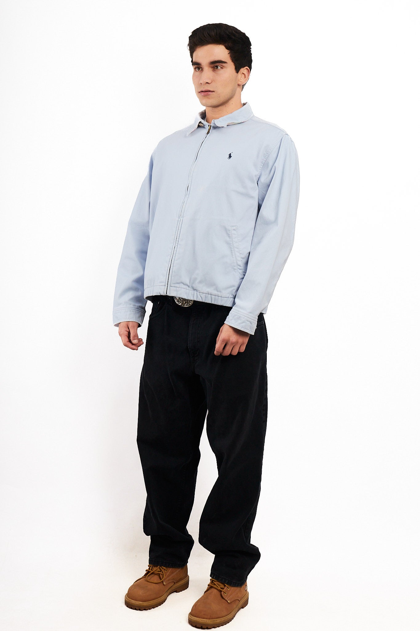 2000 Vintage Polo Ralph Lauren Baby Blue Harrington (M/L)