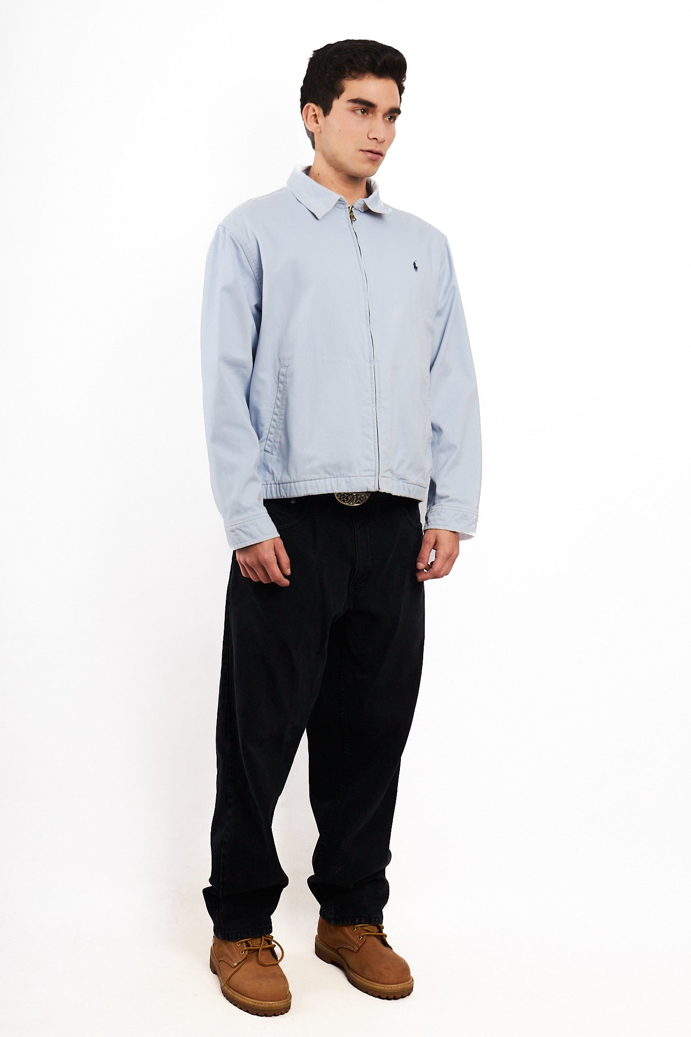 2000 Vintage Polo Ralph Lauren Baby Blue Harrington (M/L)