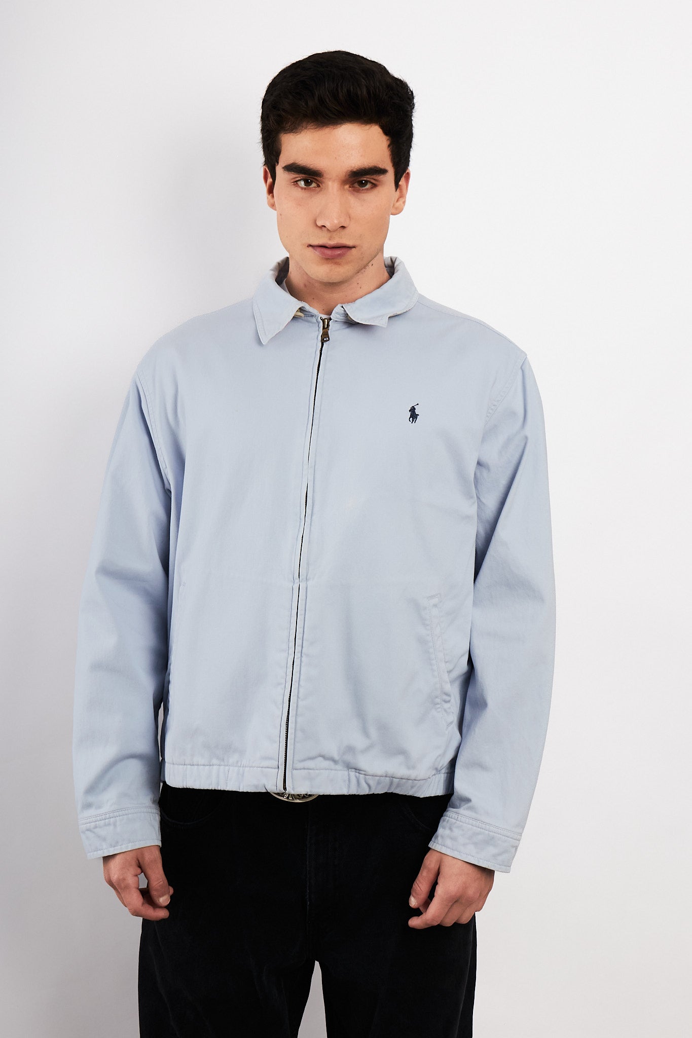 2000 Vintage Polo Ralph Lauren Baby Blue Harrington (M/L)