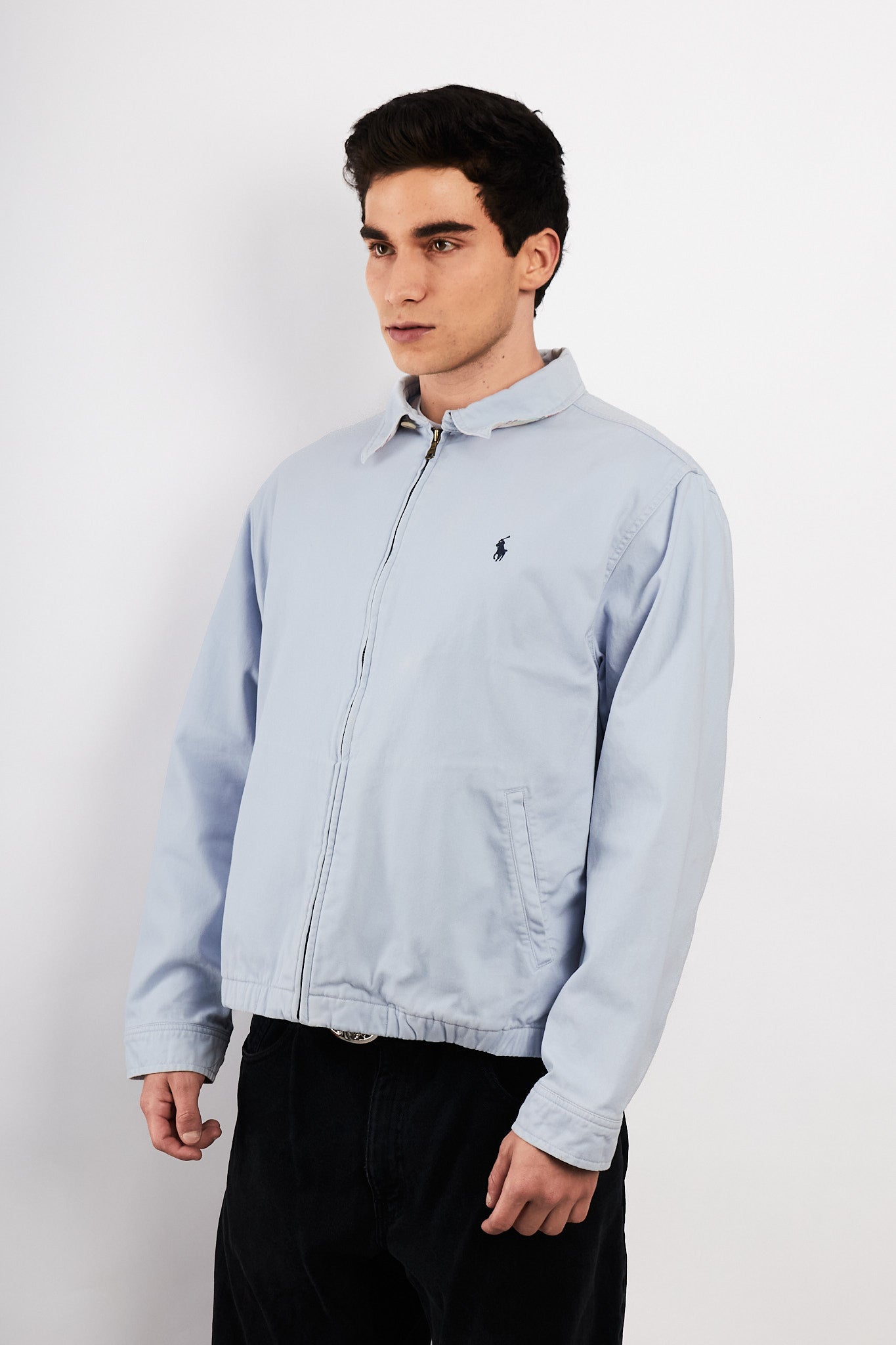 2000 Vintage Polo Ralph Lauren Baby Blue Harrington (M/L)