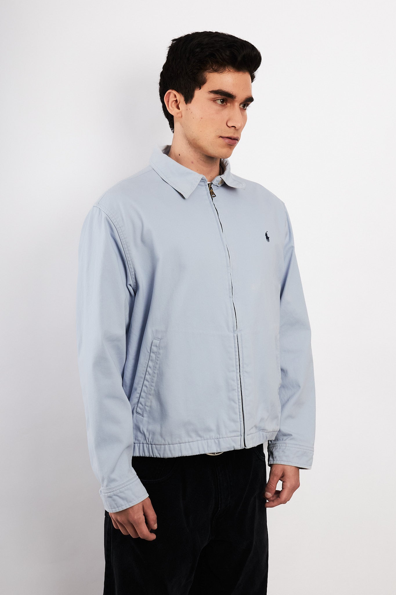 2000 Vintage Polo Ralph Lauren Baby Blue Harrington (M/L)