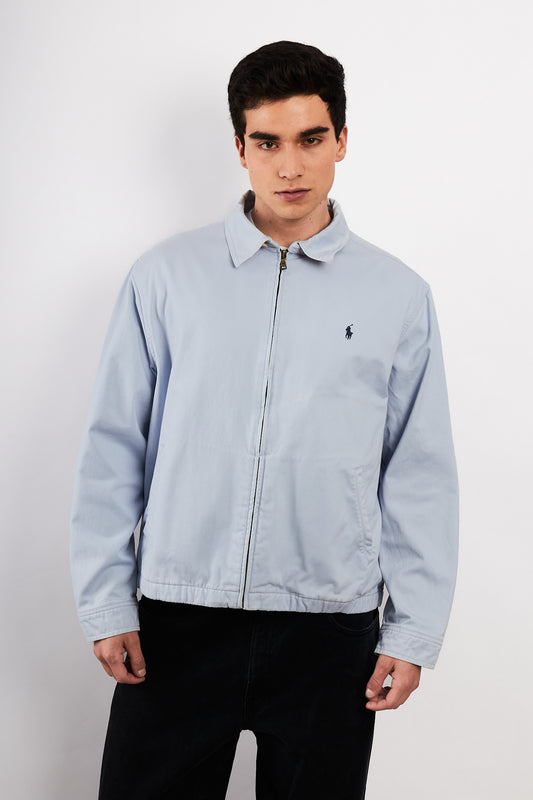 2000 Vintage Polo Ralph Lauren Baby Blue Harrington (M/L)