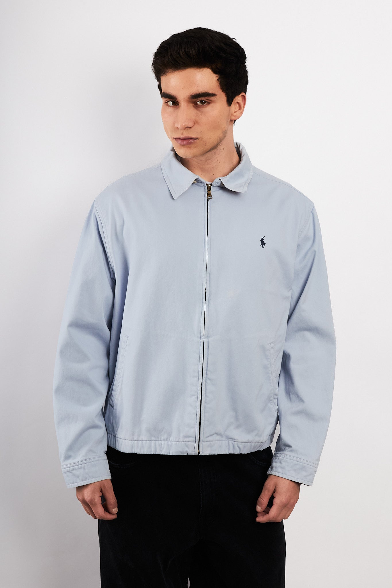 2000 Vintage Polo Ralph Lauren Baby Blue Harrington (M/L)