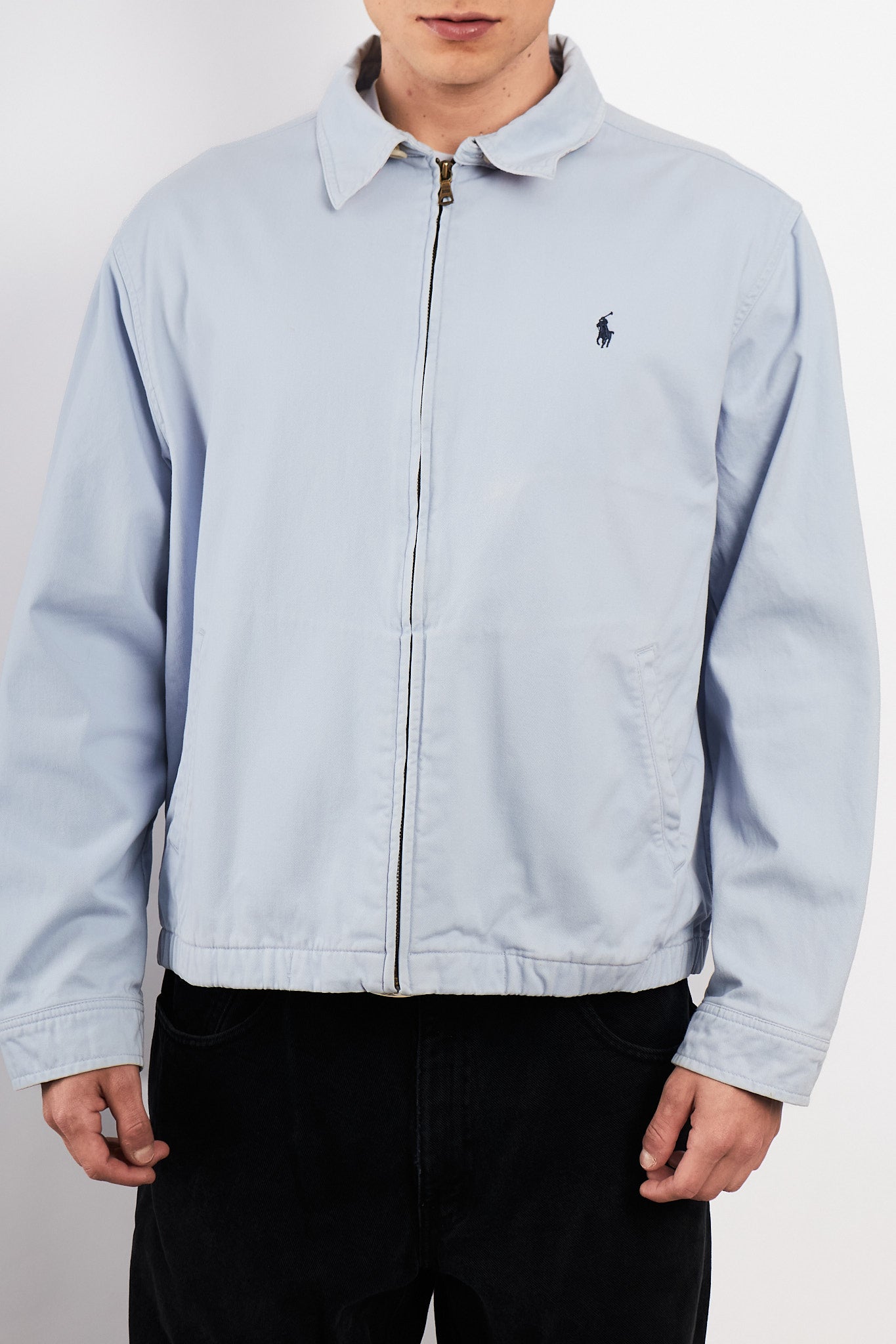 2000 Vintage Polo Ralph Lauren Baby Blue Harrington (M/L)