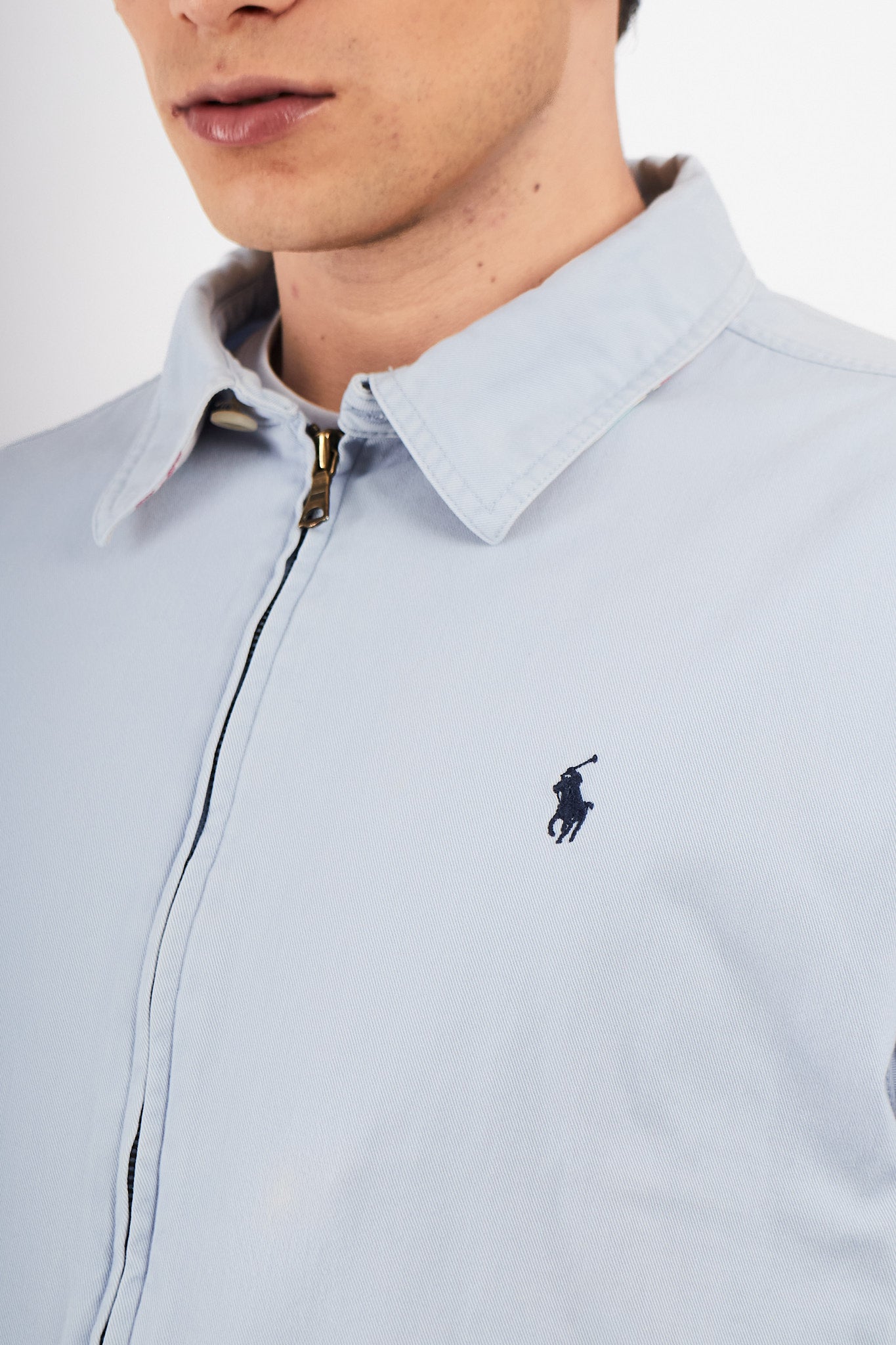 2000 Vintage Polo Ralph Lauren Baby Blue Harrington (M/L)