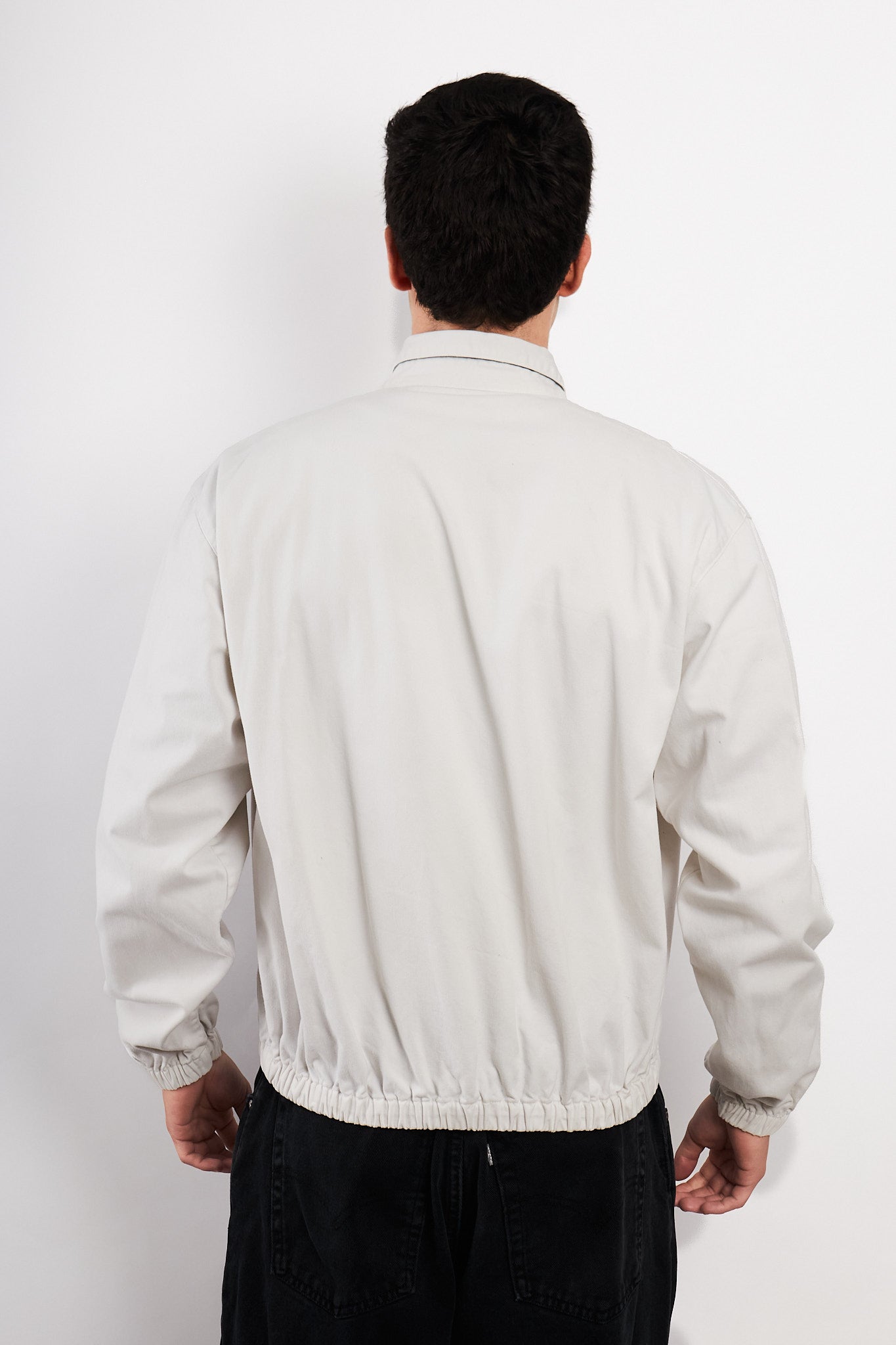1990 Vintage Polo Ralph Lauren White Harrington (M)