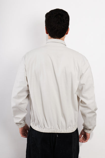 1990 Vintage Polo Ralph Lauren White Harrington (M)