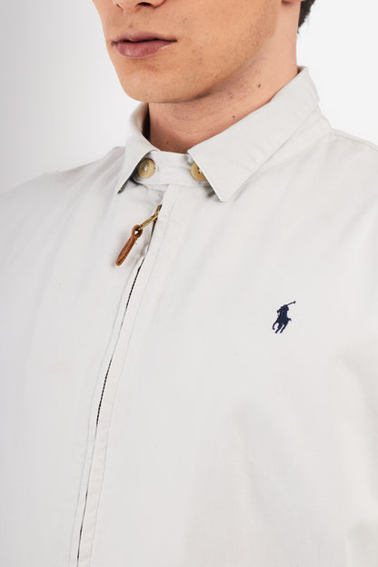 1990 Vintage Polo Ralph Lauren White Harrington (M)