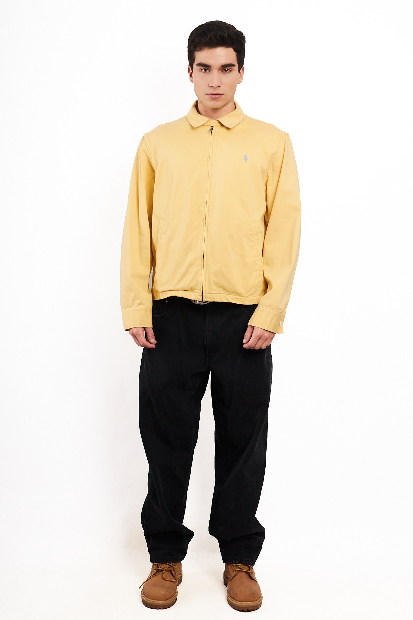 2000 Vintage Polo Ralph Lauren Butter Yellow Harrington (M/L)