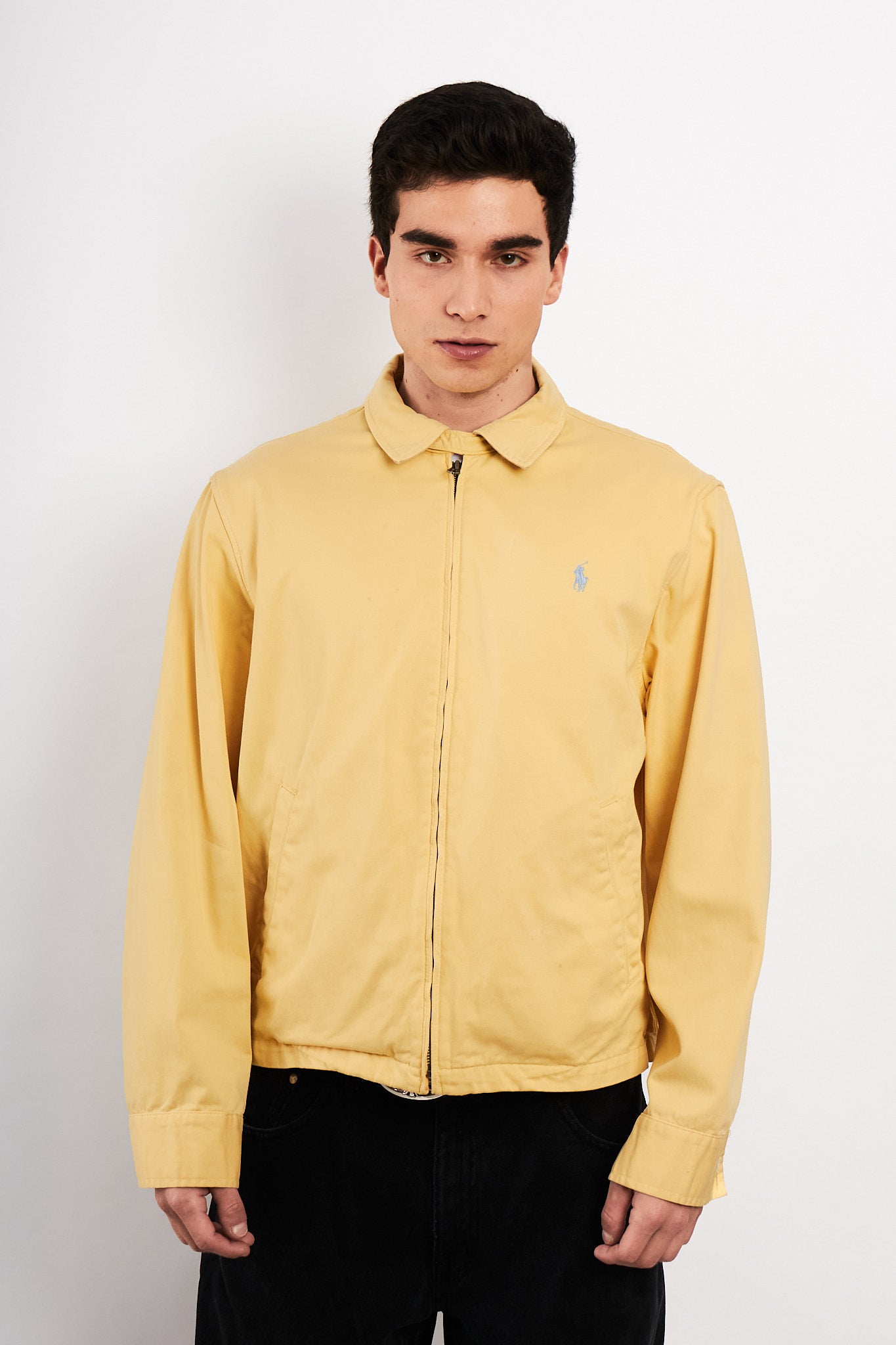 2000 Vintage Polo Ralph Lauren Butter Yellow Harrington (M/L)