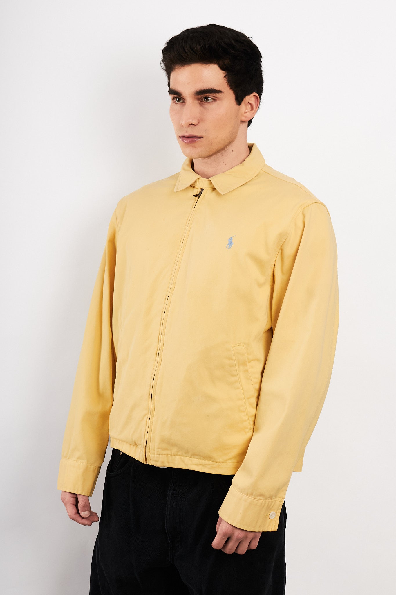 2000 Vintage Polo Ralph Lauren Butter Yellow Harrington (M/L)