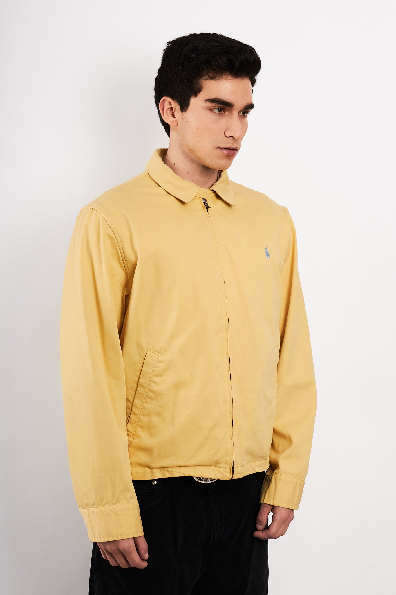 2000 Vintage Polo Ralph Lauren Butter Yellow Harrington (M/L)