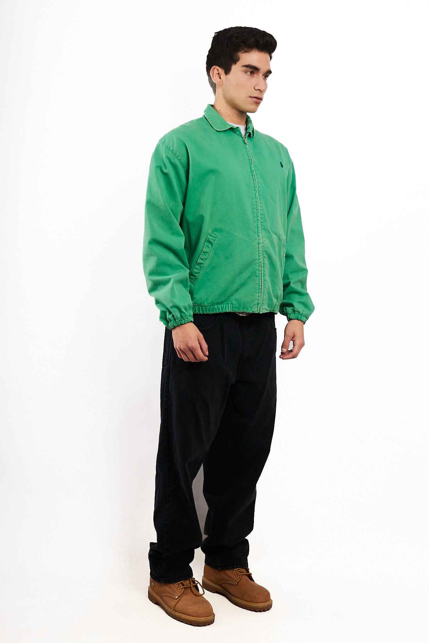 1990 Vintage Polo Ralph Lauren Kelly/Apple Green Harrington (M)