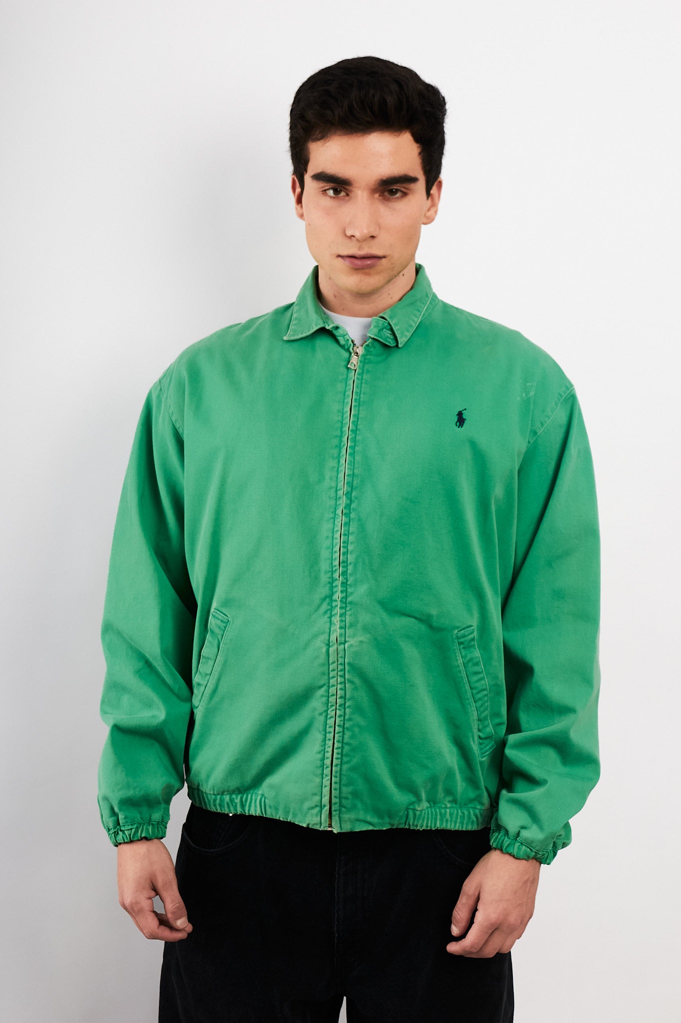 1990 Vintage Polo Ralph Lauren Kelly/Apple Green Harrington (M)