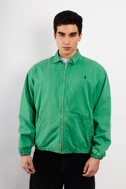 1990 Vintage Polo Ralph Lauren Kelly/Apple Green Harrington (M)