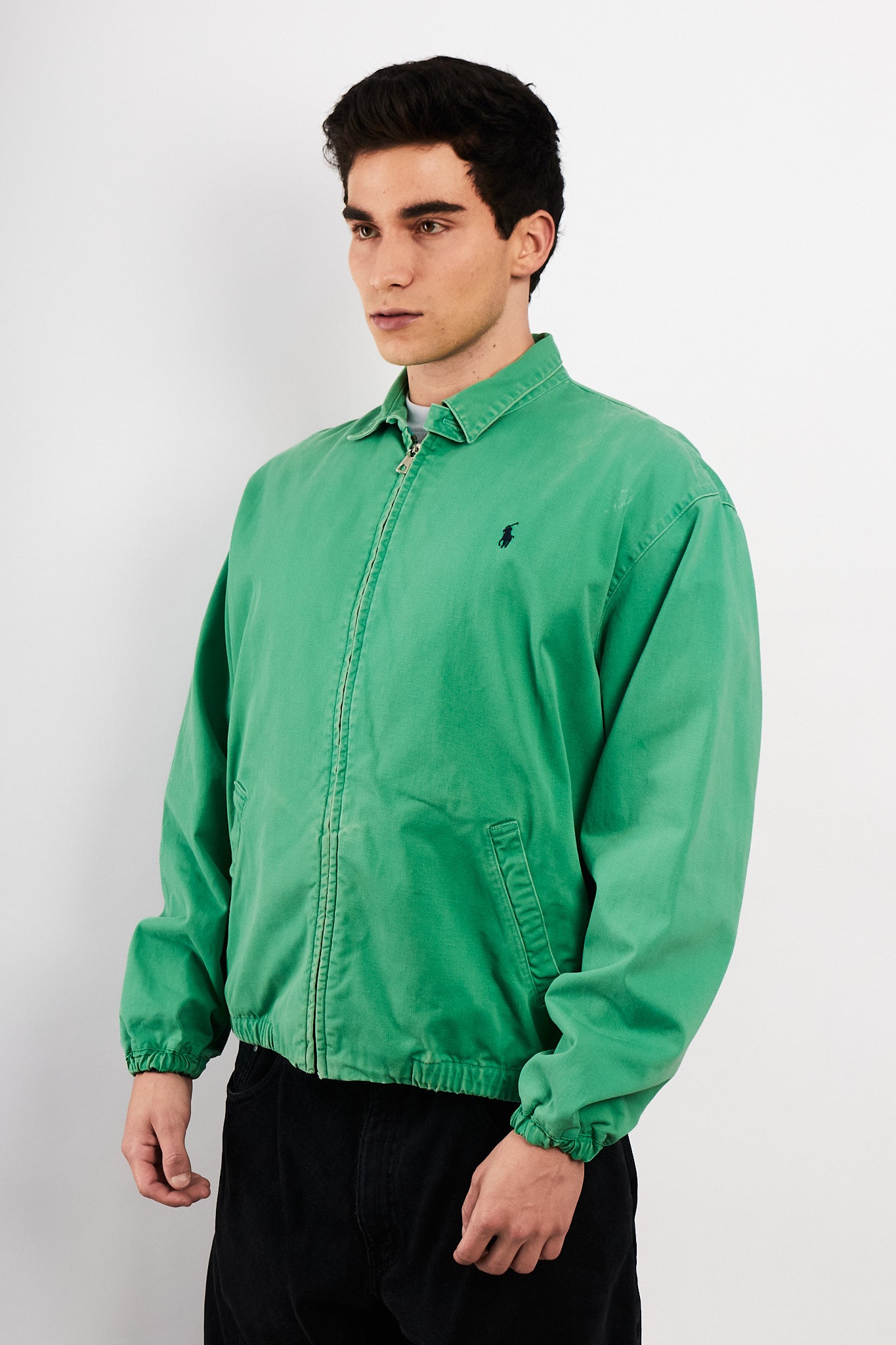 1990 Vintage Polo Ralph Lauren Kelly/Apple Green Harrington (M)