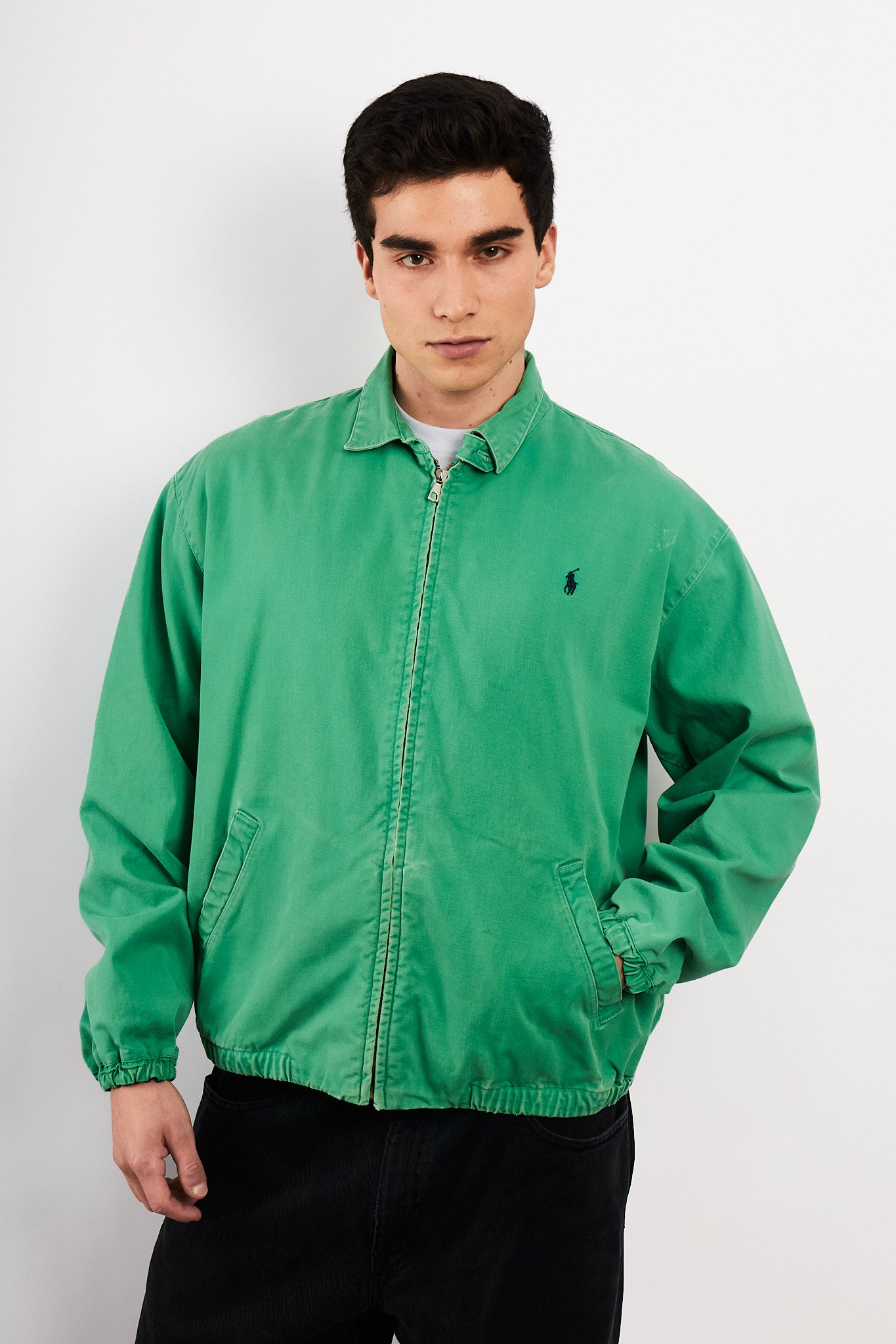 1990 Vintage Polo Ralph Lauren Kelly/Apple Green Harrington (M)