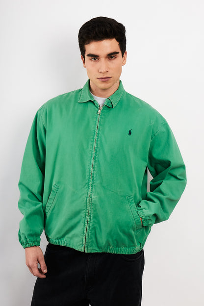 1990 Vintage Polo Ralph Lauren Kelly/Apple Green Harrington (M)