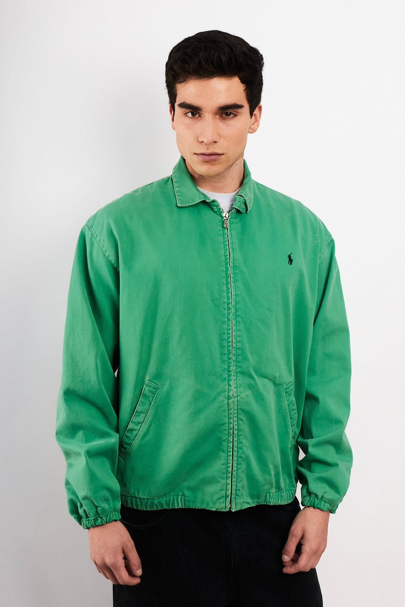 1990 Vintage Polo Ralph Lauren Kelly/Apple Green Harrington (M)