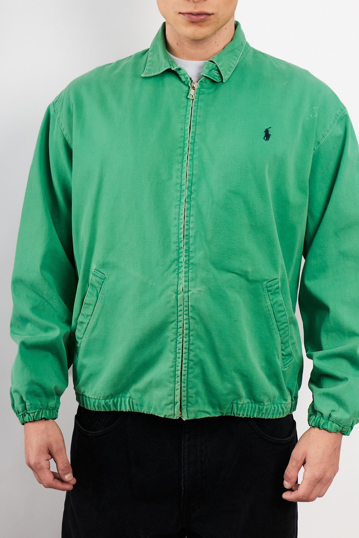 1990 Vintage Polo Ralph Lauren Kelly/Apple Green Harrington (M)