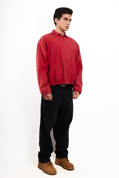 1990 Vintage Polo Ralph Lauren Cranberry Red Harrington (M/L)