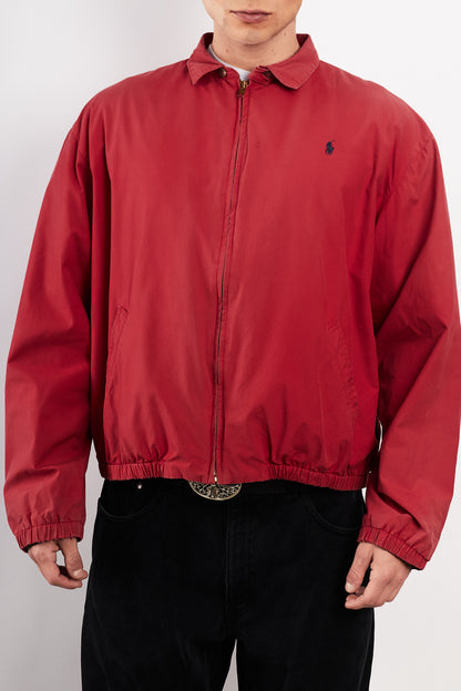 1990 Vintage Polo Ralph Lauren Cranberry Red Harrington (M/L)