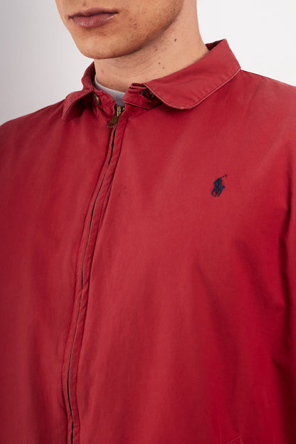 1990 Vintage Polo Ralph Lauren Cranberry Red Harrington (M/L)