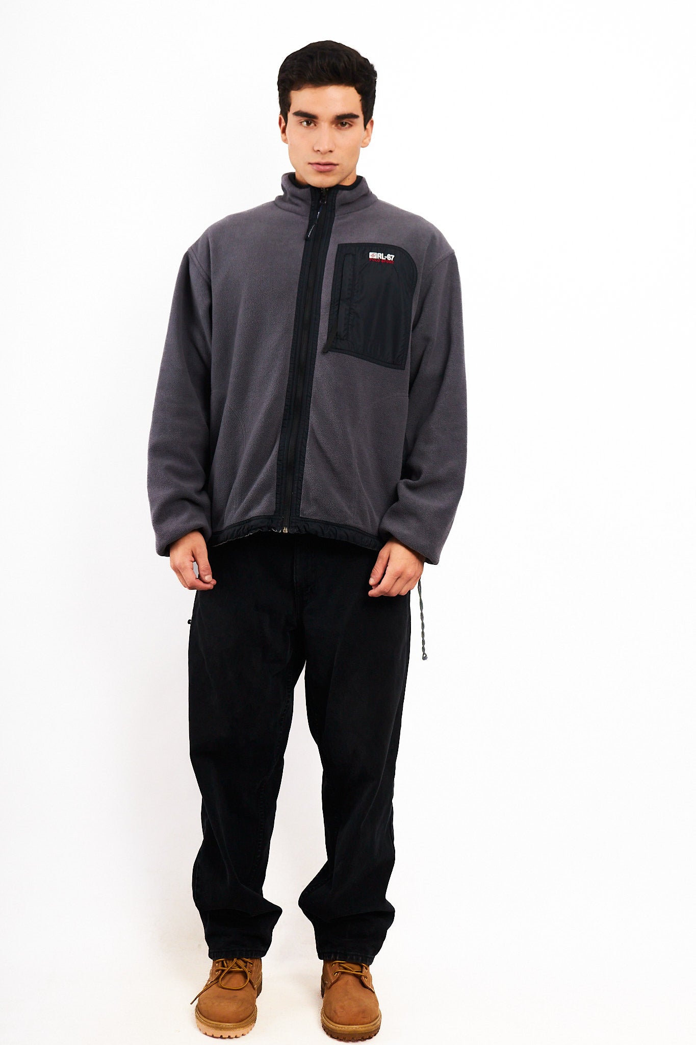 2000 Vintage Polo Sport RL Reversible Fleece/ Windbreaker (L)