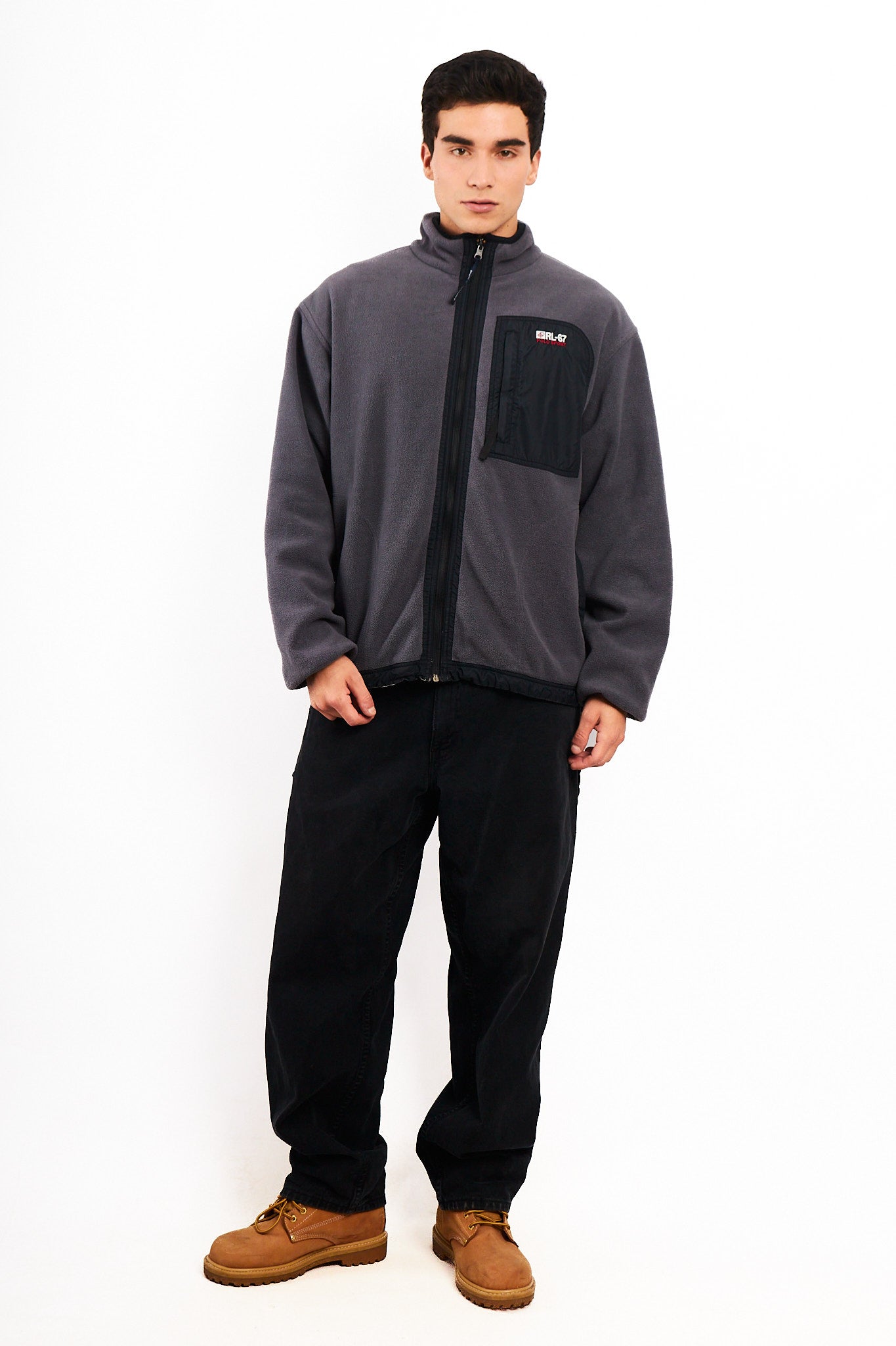 2000 Vintage Polo Sport RL Reversible Fleece/ Windbreaker (L)