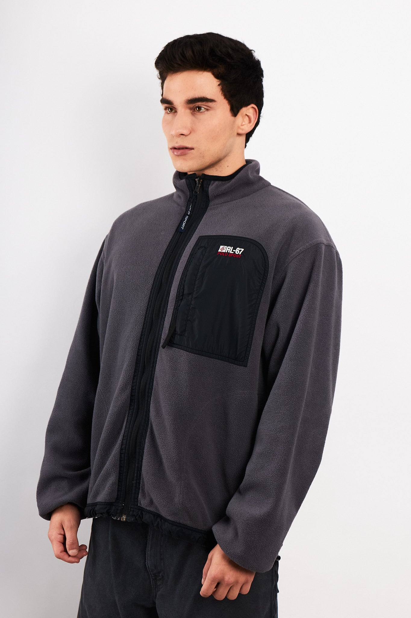 2000 Vintage Polo Sport RL Reversible Fleece/ Windbreaker (L)