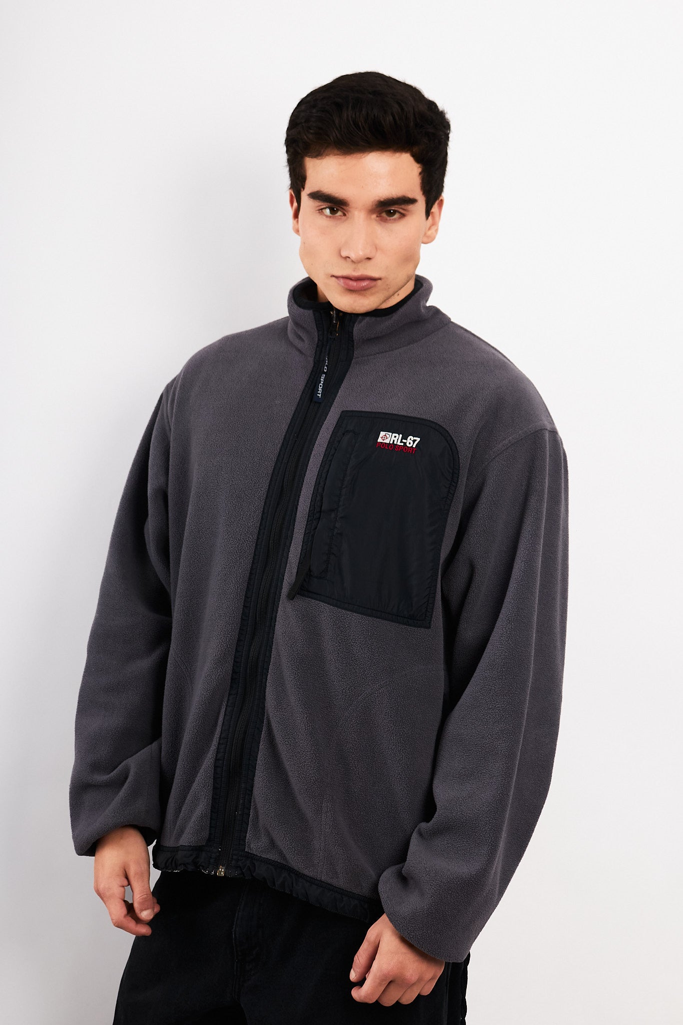 2000 Vintage Polo Sport RL Reversible Fleece/ Windbreaker (L)