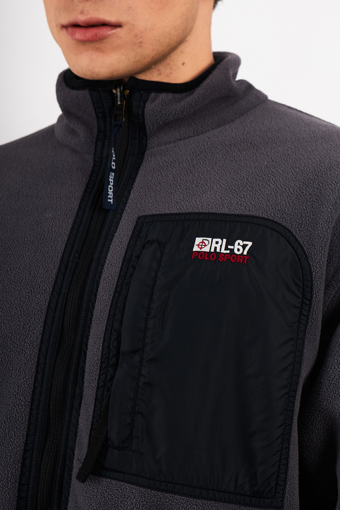 2000 Vintage Polo Sport RL Reversible Fleece/ Windbreaker (L)