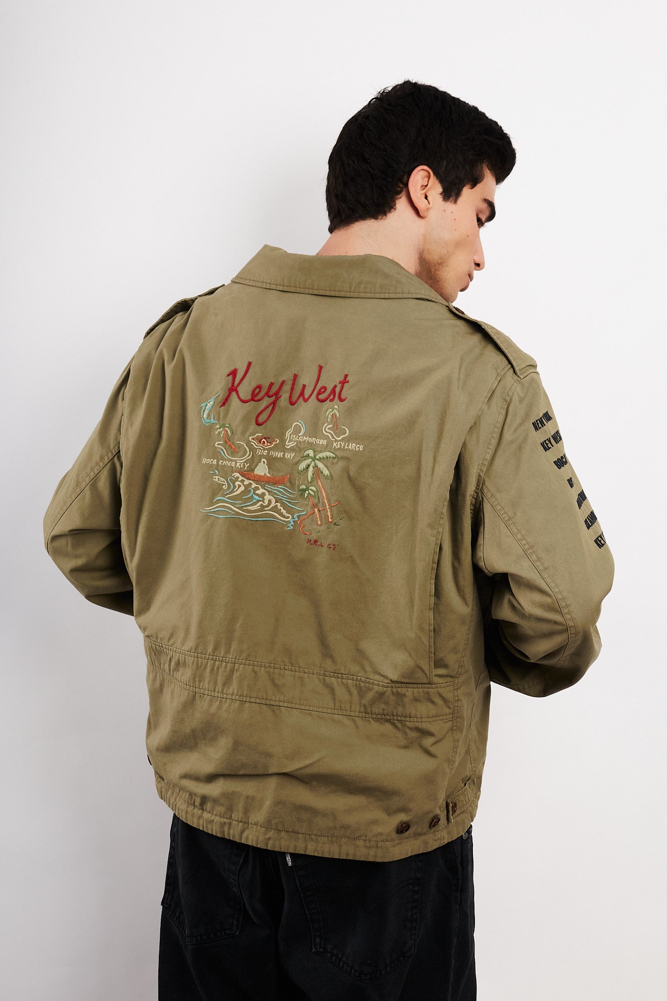 2000 Vintage Polo WWII M41 US Army Militar Jacket (L/XL)