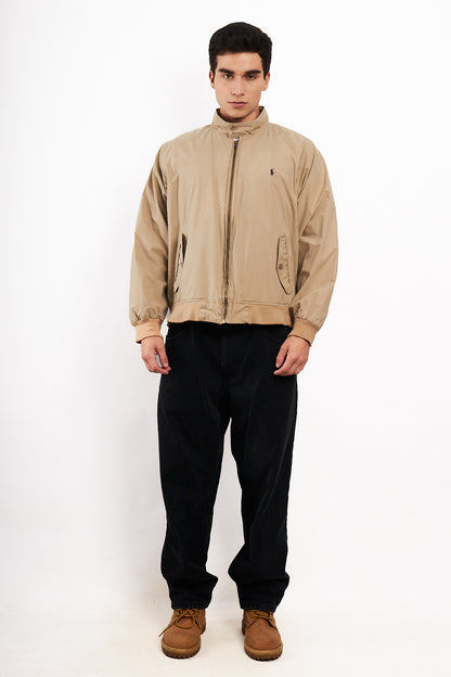 2000 Vintage Polo Ralph Lauren Khakhi Chino Collar Harrington (M/L)