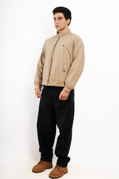 2000 Vintage Polo Ralph Lauren Khakhi Chino Collar Harrington (M/L)